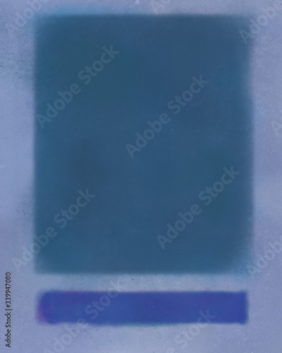 Abstract Blue color blocking Art, Rothko inspired, Expressionism  photo