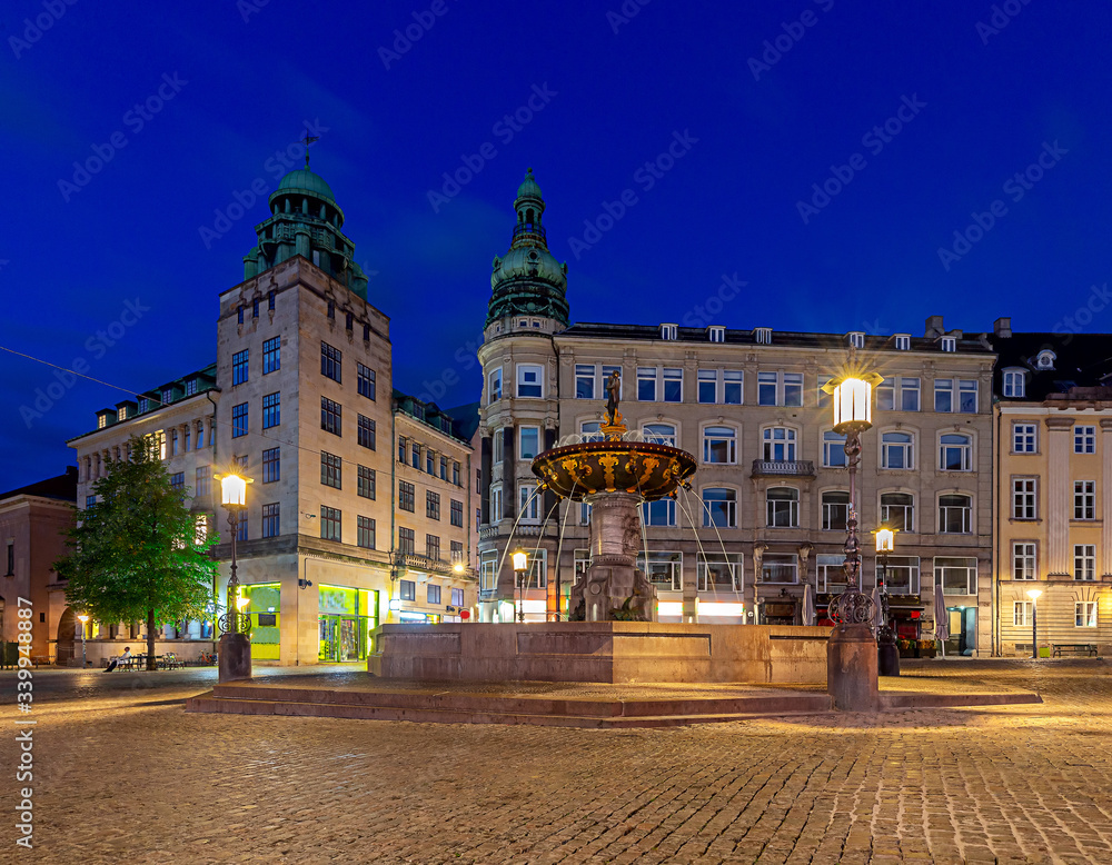 Obraz premium Copenhagen. Square Amagertorv.