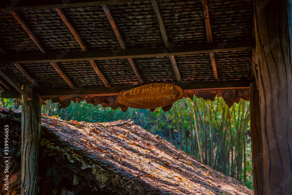 Cu Chi tunnel, historic famous place in Vietnam war, army dig