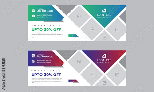 Colorful business facebook cover design 