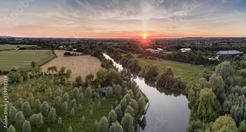 River Thames at sunset Oxfordshire