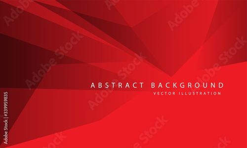 Abstract red tone polygon geometric design modern luxury background vector illustration.