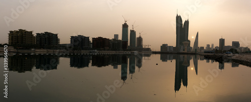A beautiful view of Bahrain skyline from Bahrain bay
