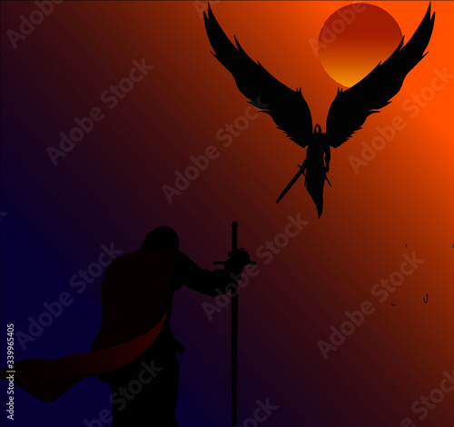 Knight before archangel
