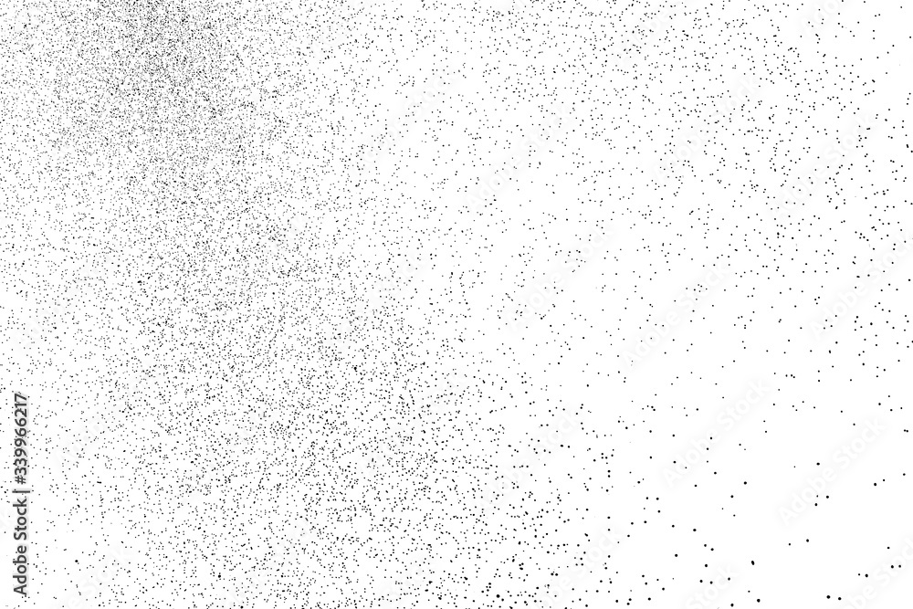 Distressed black texture. Dark grainy texture on white background. Dust overlay textured. Grain noise particles. Rusted white effect. Grunge design elements. Vector illustration, EPS 10. Distressed black texture. Dark grainy texture on white background. Dust overlay textured. Grain noise particles. Rusted white effect. Grunge design elements. Vector illustration, EPS 10.