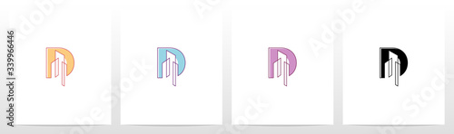Abstract Building On Letter Logo Design D