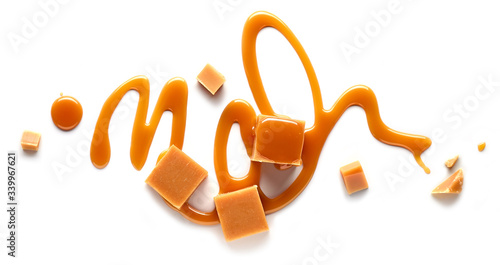 Quadro em tela composition of caramel candies