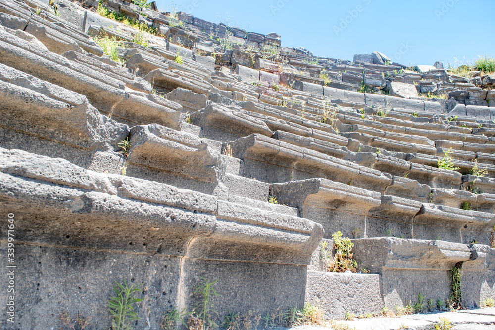 Roman Amphitheatre  ruins at Decapolis city of Gadara