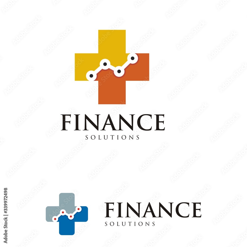 Finance Healthcare Logo Concept 