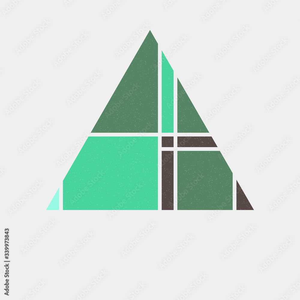 Mondrian style art colorful logo design illustration Mondrian style art colorful logo design illustration