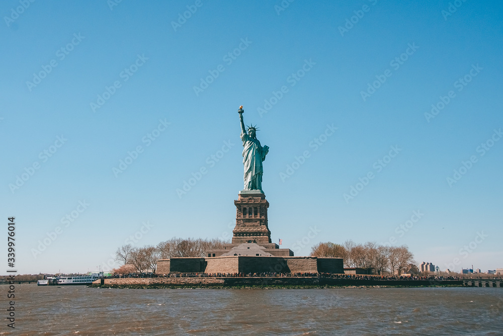 New York City, NY, USA - 04/12/2019: Statue of Liberty