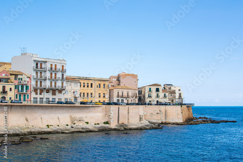 View of The Island of Ortigia, Syracuse, Sicily, Italy