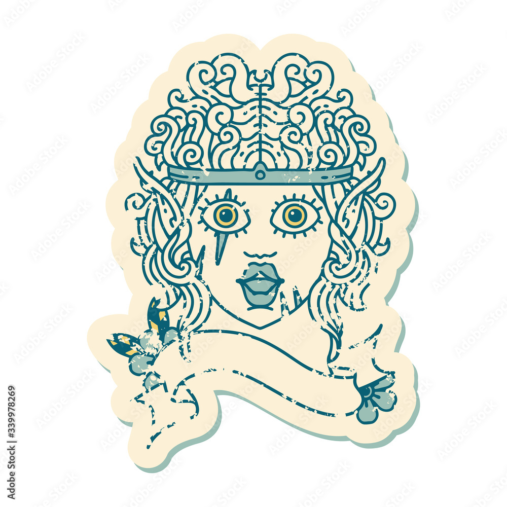 elf barbarian character face illustration elf barbarian character face illustration
