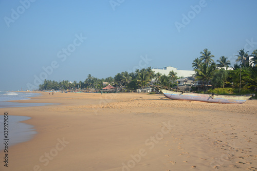 Hikkaduwa, Sri Lanka - March 11, 2019: Hikkaduwa Beach © Andrey