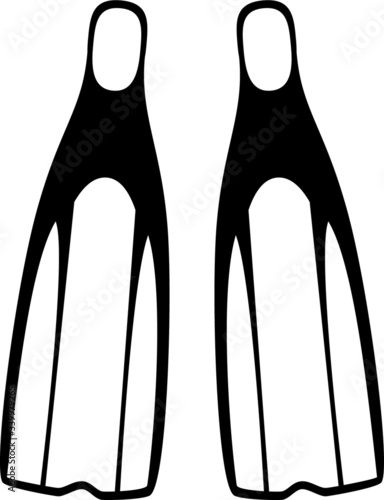 Icon of a pair of diving fins