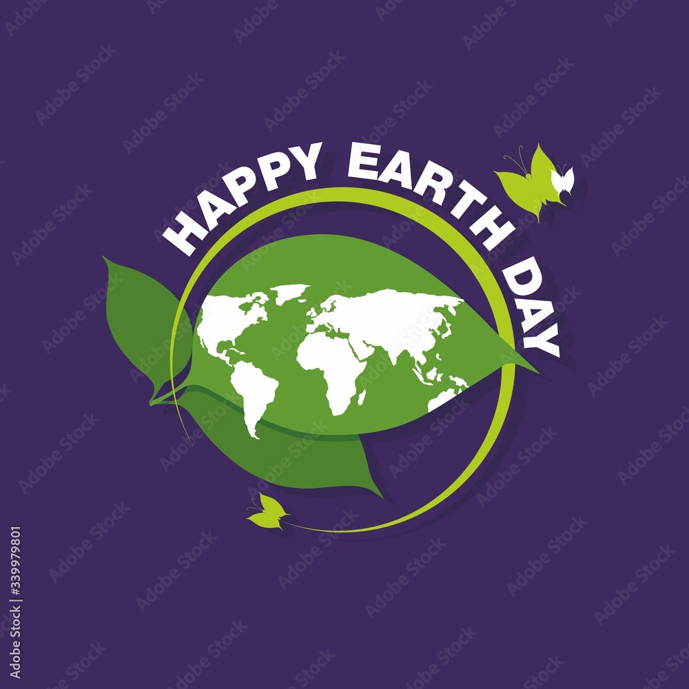 Happy Earth Day Banner - Save The Planet