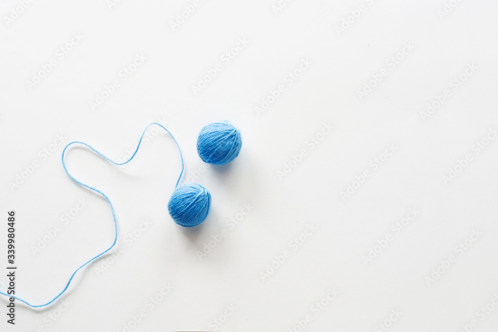 ball of yarn on white background ball of yarn on white background