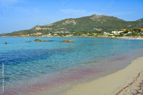 Sant'Ambroggio beach, Balagne region. Corsica, France photo