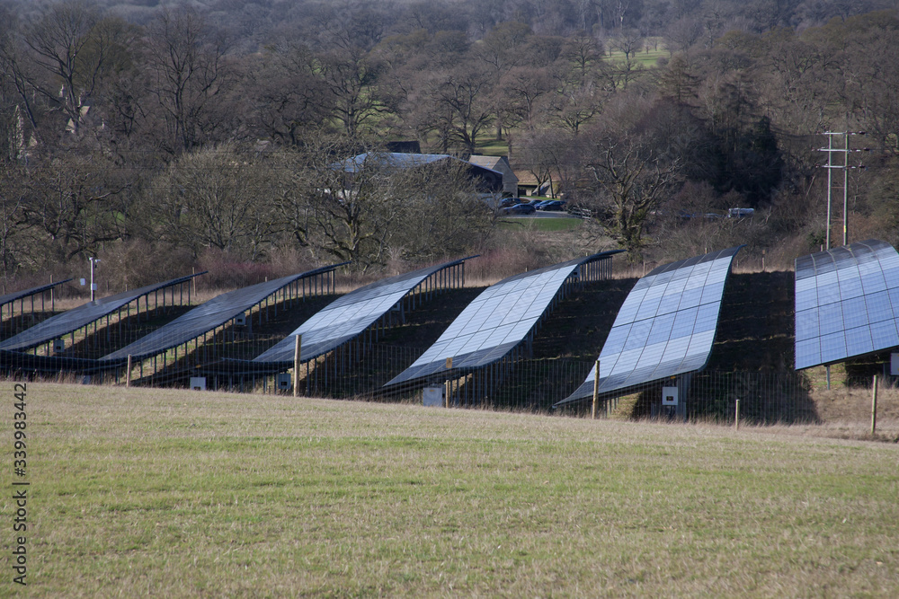A community owned solar farm in West Oxfordshire, UK A community owned solar farm in West Oxfordshire, UK