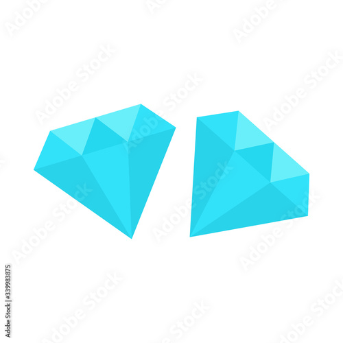 Diamond symbol icon illustration