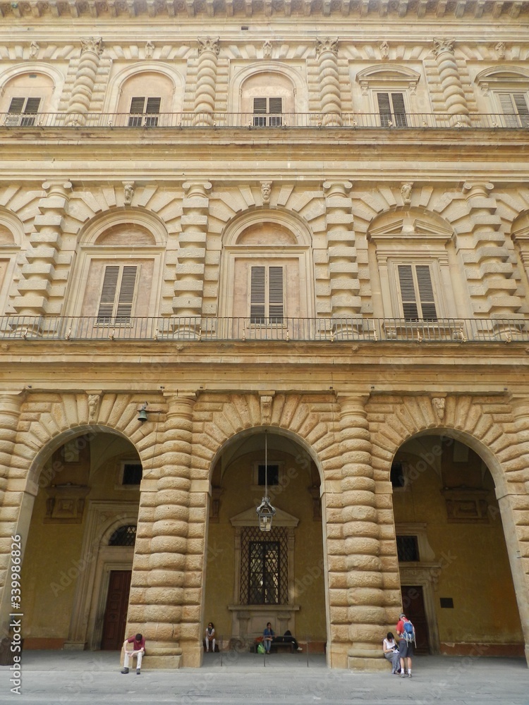 Florence, Italy, Pitti Palace, Courtyard Detail
