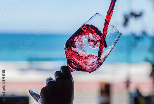 Foto copa de vino
