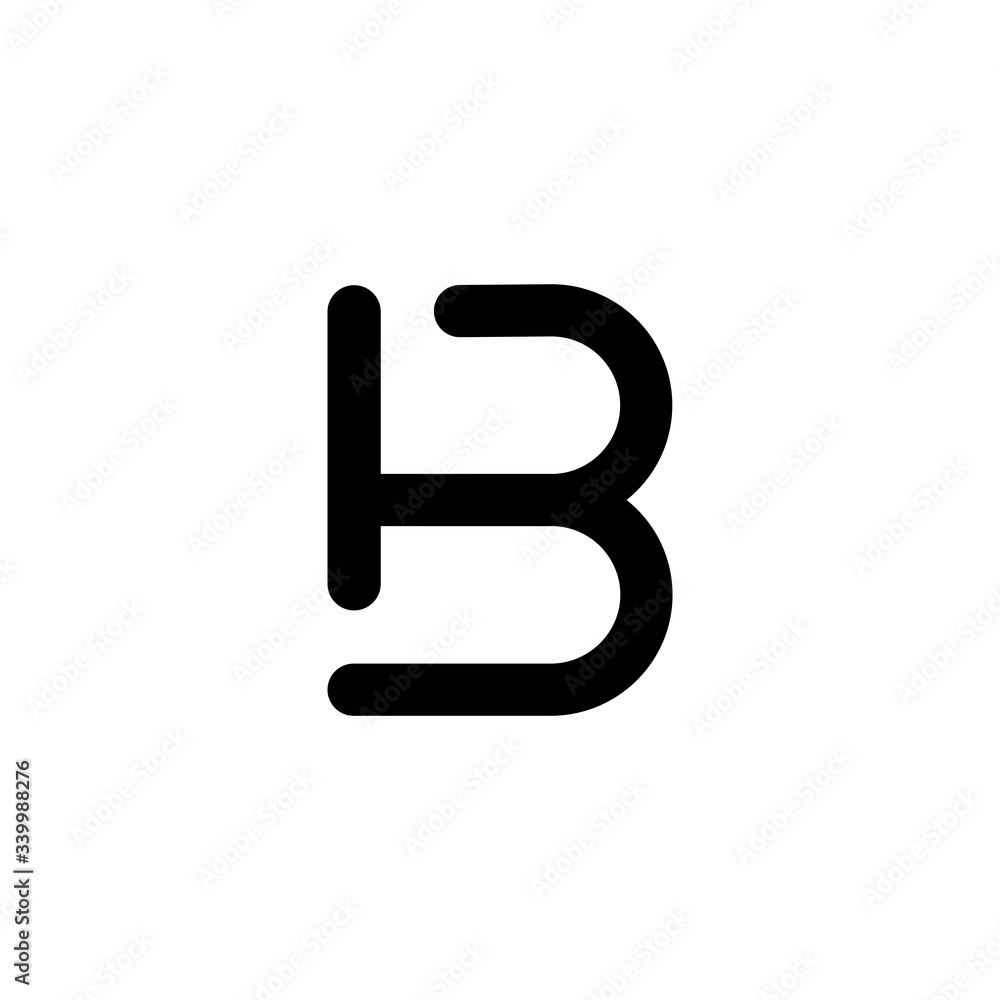 Initial letter B, B Letter Logo Template vector icon illustration Initial letter B, B Letter Logo Template vector icon illustration