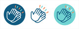 Set of Pictograms clapping hands