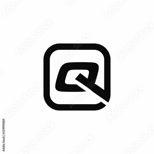 QQ Q letter logo design icone