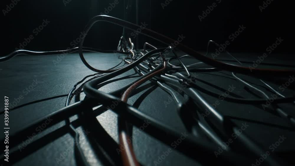 Camera passes between cables, macro shooting of cables, Laowa 24 mm Camera passes between cables, macro shooting of cables, Laowa 24 mm