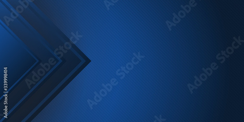 Abstract background dark blue with modern corporate concept for presentation background. 3D layered geometry shape