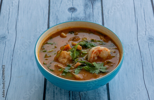 Thai Spicy Shrimp Soup 