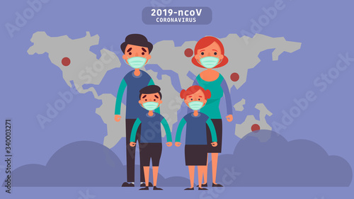 Stay home quarantine for Reduce the risk infection disease concept crisis situation that we’re all experiencing around the world due to the coronavirus Coronavirus 2019- ncov.