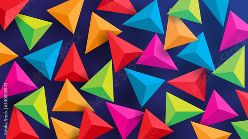 seamless geometric pattern with mulit colored, 