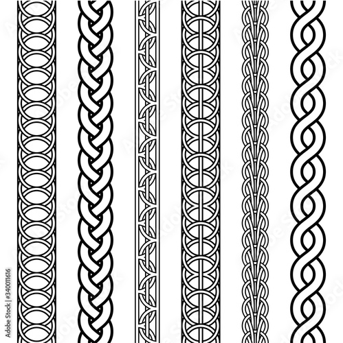 macrame crochet weaving braid knot knit, vector knitted braided pattern of intersecting strands wicker, knitted braided pattern intersecting strands wicke