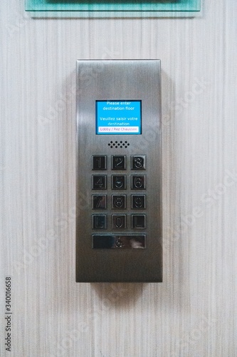 elevator key pad