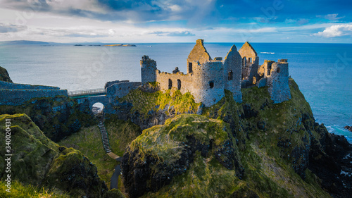 Ruins of medieval Dunluce Castle