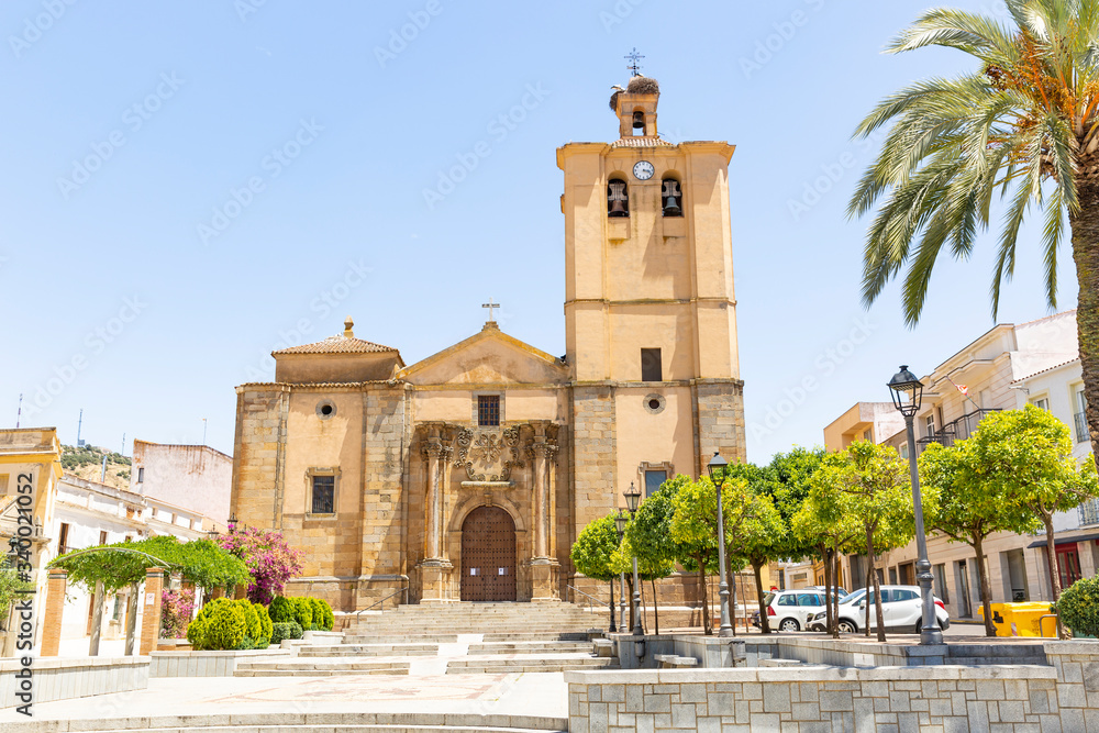 the parish church of Santa Maria Magdalena in Castuera town, province of Badajoz, Extremadura, Spain