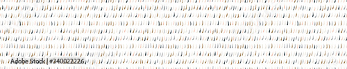Seamless minimal dot dash border pattern design. Neutral scandi color in fresh modern style. Hand drawn playful banner background. Scribble line home decor ribbon edge. Modern japan stationery trim