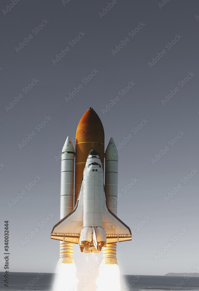 Rocket liftoff. The elements of this image furnished by NASA. Rocket liftoff. The elements of this image furnished by NASA.