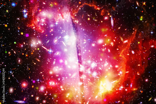 Star field in space a nebulae and a gas congestion. The elements of this image furnished by NASA.