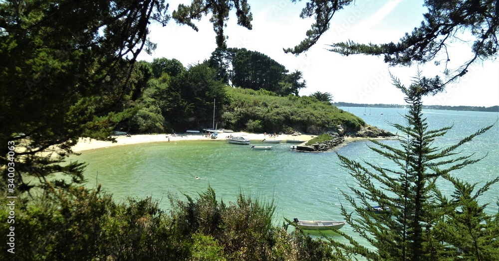 Φωτογραφία Nice cove on Ile aux moines in Gulf of Morbihan, Brittany, France