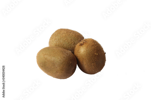 Tasty kiwi in white background