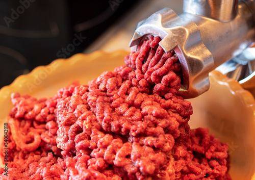 chopped raw meat. minced meat for cooking