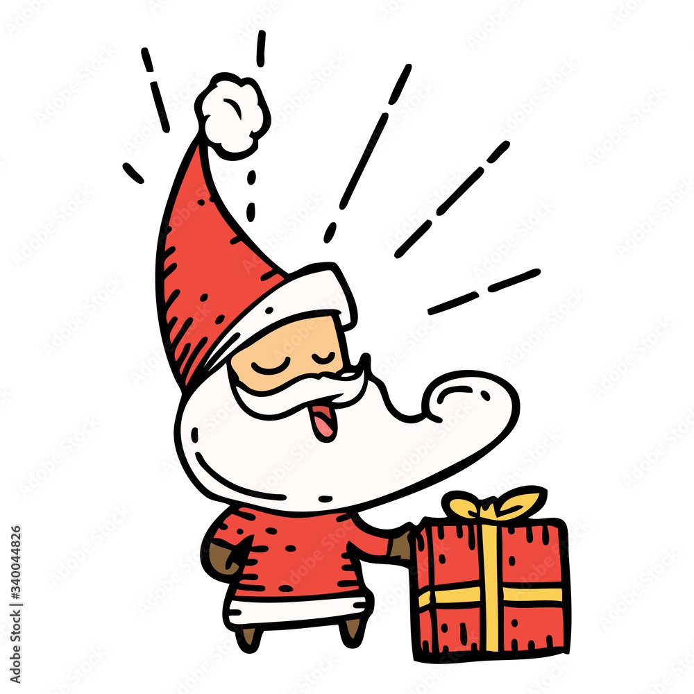 traditional tattoo style santa claus christmas character traditional tattoo style santa claus christmas character