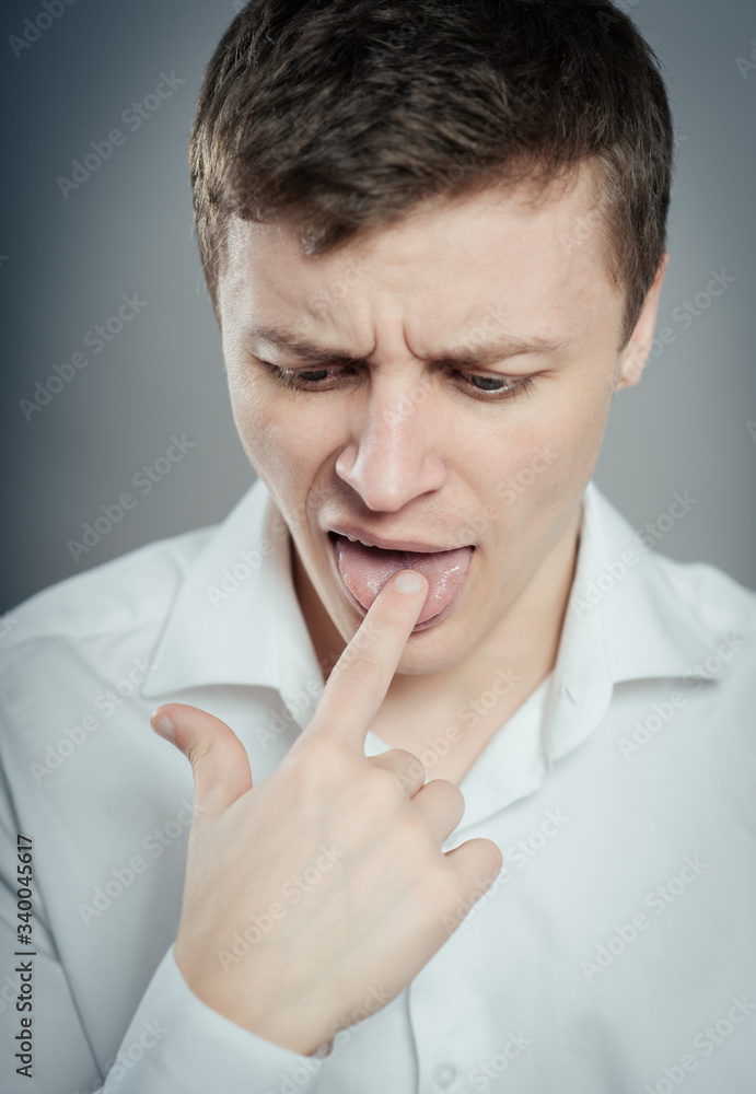 thinking man finger in mouth thinking man finger in mouth