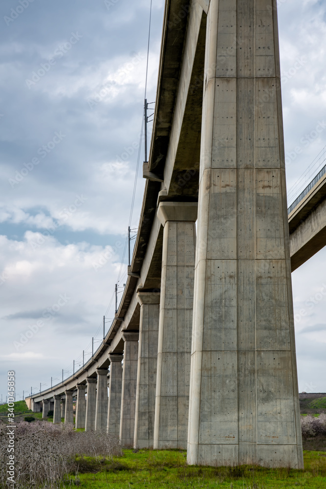 Railroad to Jerusalem at Modiin are from below Railroad to Jerusalem at Modiin are from below
