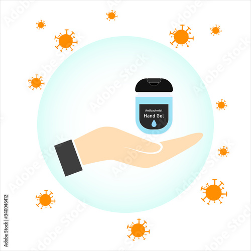 Hand washing. Sanitizer for hands. Hand based alcohol rub. Medical alcohol. Wall mounted soap dispenser. Protection against germs such as coronavirus Covid-19 icon design