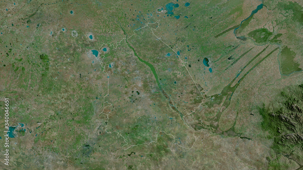 Pavlodar, Kazakhstan - outlined. Satellite Pavlodar, Kazakhstan - outlined. Satellite