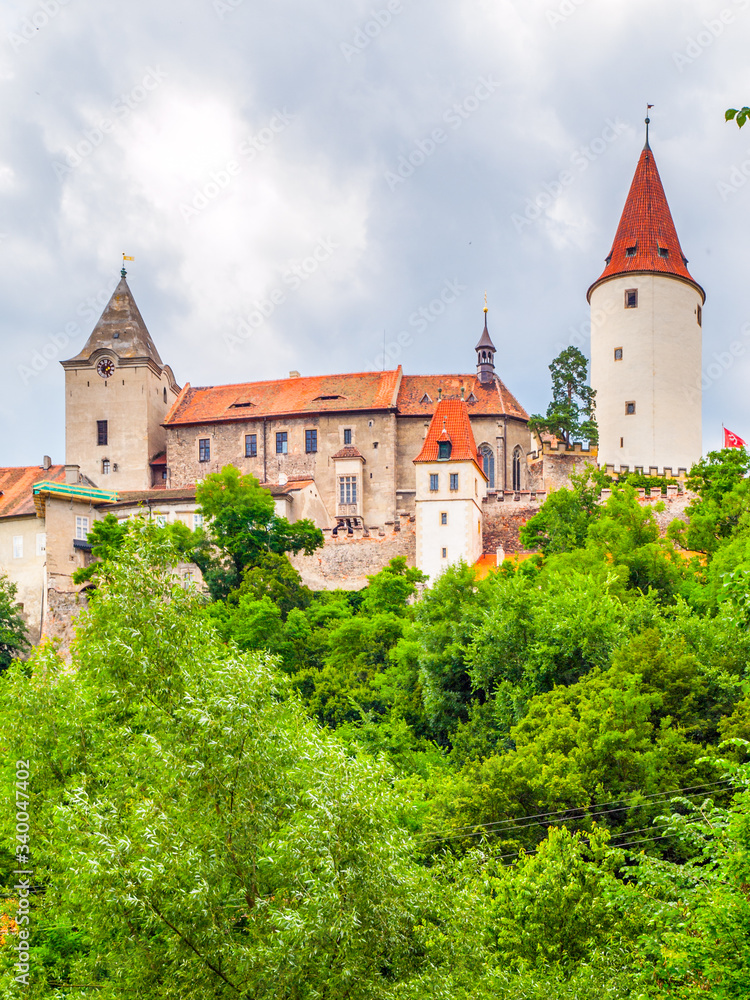Krivoklat Castle. Medieval royal castle in Central Bohemia, Czech Republic